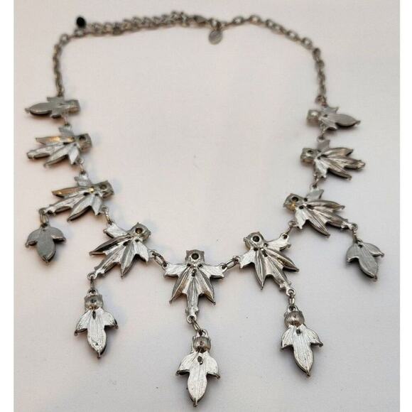 Vintage Charming Charlie Necklace and Bracelet Jewelry Set Black Dangle Crystals - Picture 6 of 6